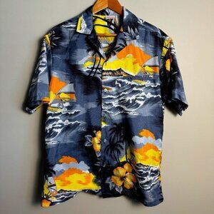 Kalena Fashions of Hawaii Mens Ultra-Lightweight Tropical Hawaiian Aloha Shirt L